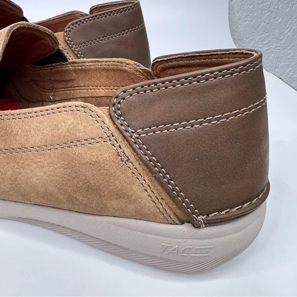 Clarks Men’s Gorwin Step Dark Sand Nubuck Suede Leather Slip On Loafers Shoes - Picture 7 of 14